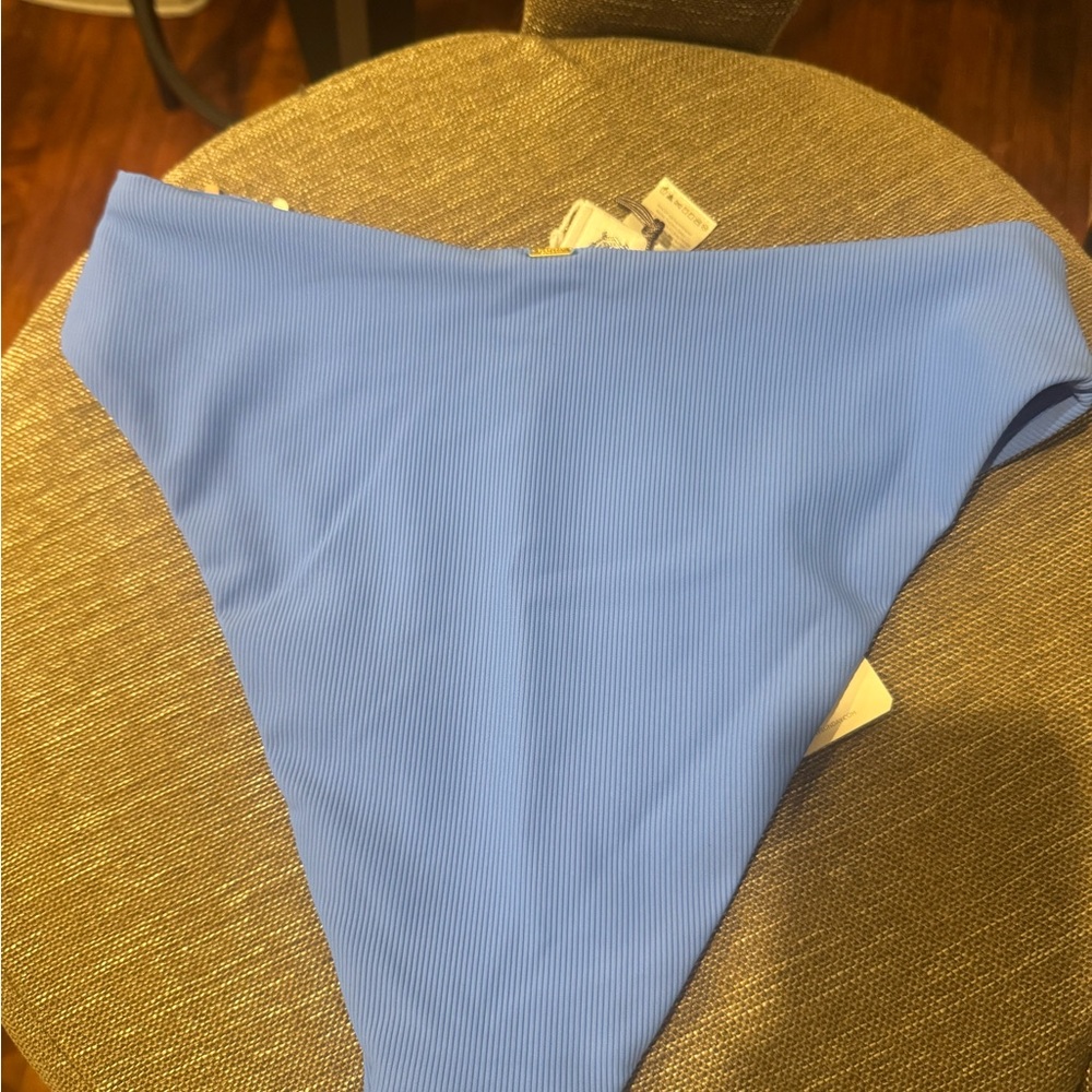 Classic High-Cut Blue Bikini Bottom - Picture 3 of 3